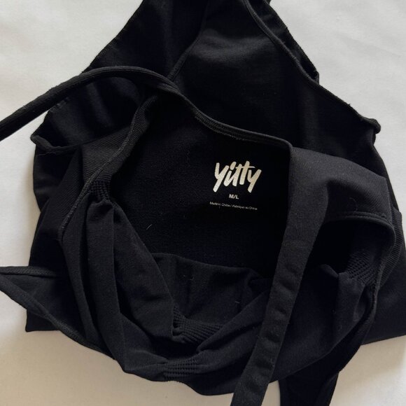 Original Yitty Nearly Naked Shapewear Thong Bodysuit by Fabletics | M/L Black - Picture 1 of 4